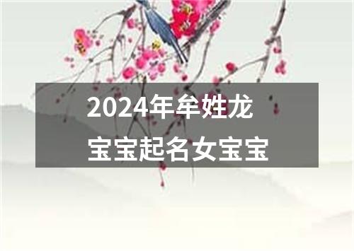 2024年牟姓龙宝宝起名女宝宝