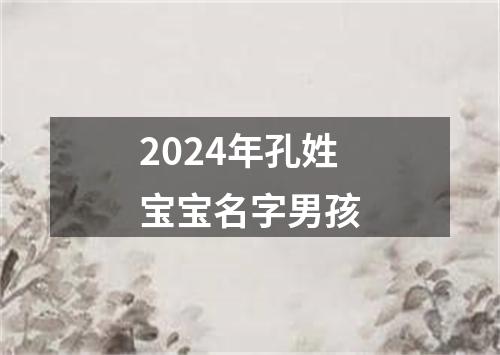 2024年孔姓宝宝名字男孩