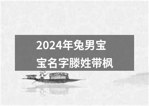 2024年兔男宝宝名字滕姓带枫