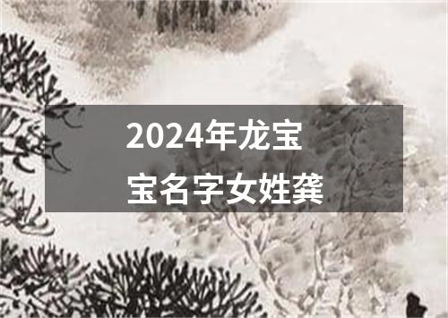 2024年龙宝宝名字女姓龚