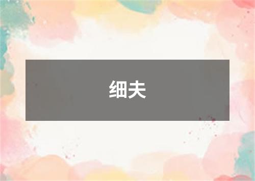 细夫