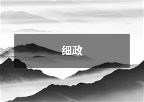 细政