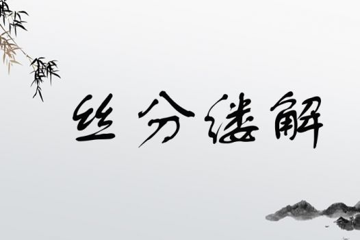 丝分缕解