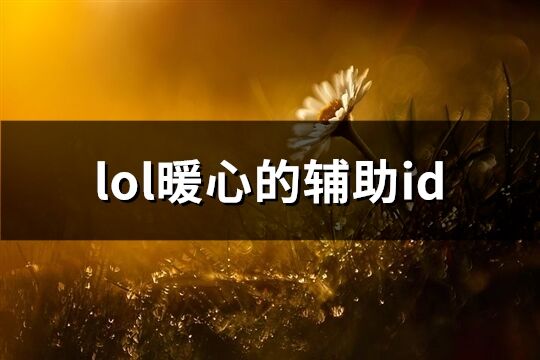 lol暖心的辅助id(共64个)