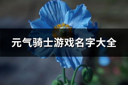 元气骑士游戏名字大全(精选271个)