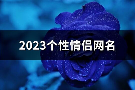 2023个性情侣网名(精选109个)