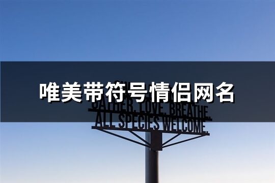 唯美带符号情侣网名(104个)