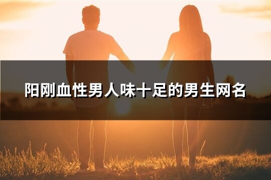 阳刚血性男人味十足的男生网名(共344个)