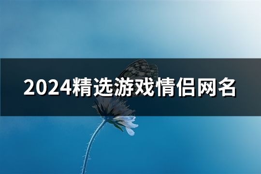 2024精选游戏情侣网名(共181个)