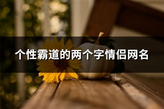 个性霸道的两个字情侣网名(精选222个)