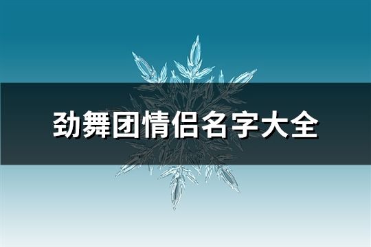 劲舞团情侣名字大全(共176个)