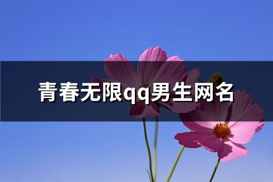 青春无限qq男生网名(精选162个)