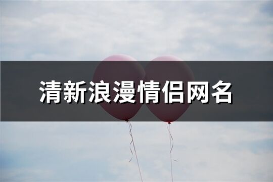 清新浪漫情侣网名(精选116个)