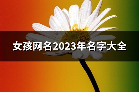 女孩网名2023年名字大全(共2501个)