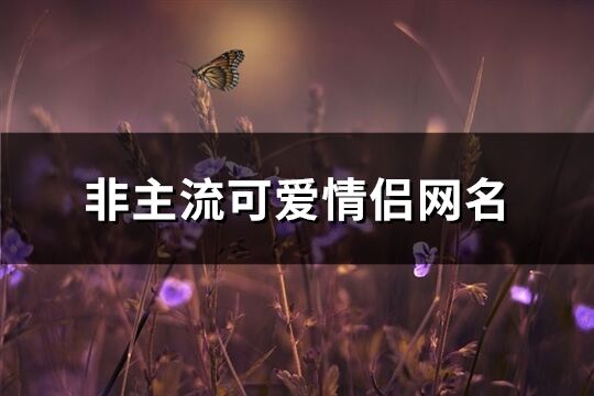 非主流可爱情侣网名(共98个)