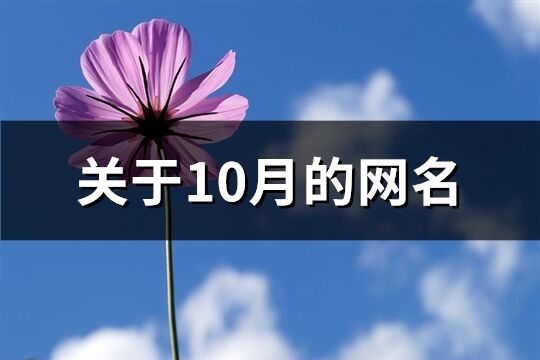 关于10月的网名(共161个)