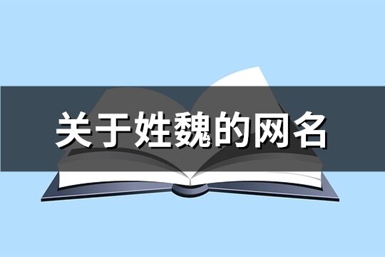 关于姓魏的网名(230个)