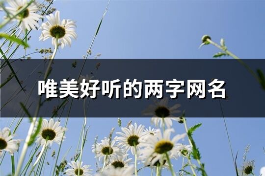 唯美好听的两字网名(685个)