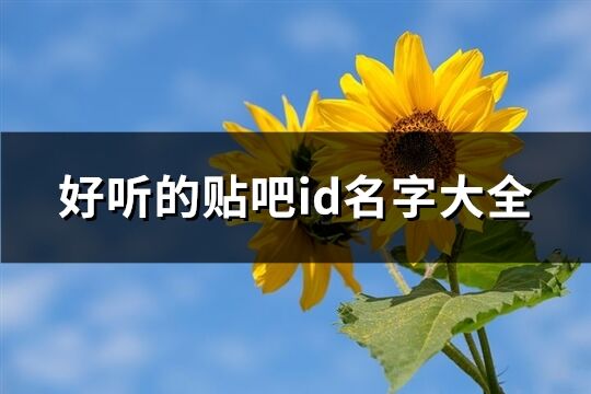 好听的贴吧id名字大全(300个)