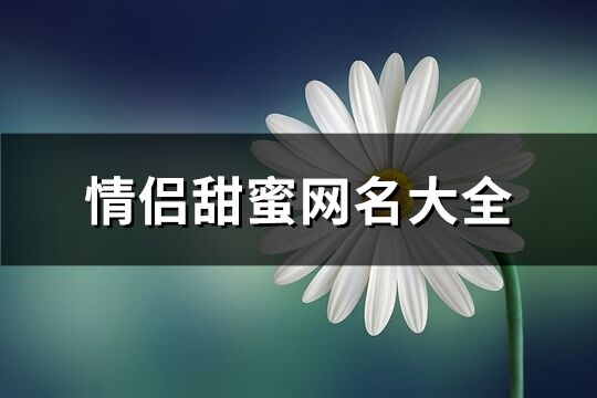 情侣甜蜜网名大全(438个)