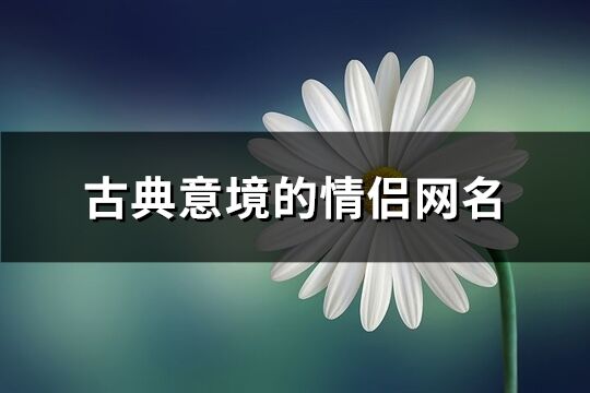 古典意境的情侣网名(共362个)