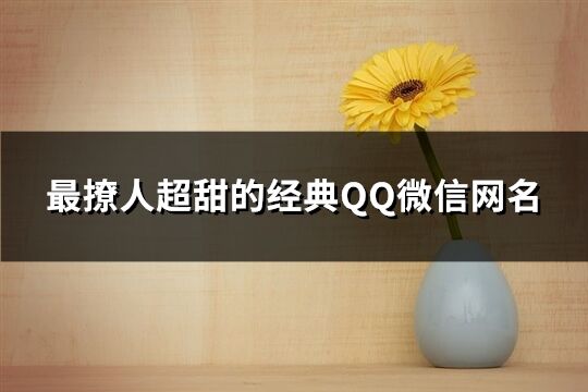 最撩人超甜的经典QQ微信网名(共660个)