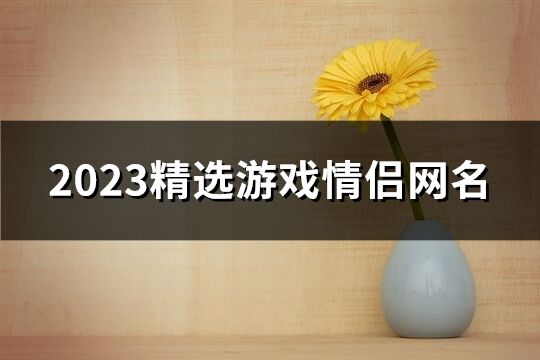 2023精选游戏情侣网名(共60个)