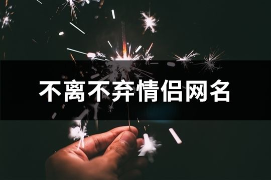 不离不弃情侣网名(136个)