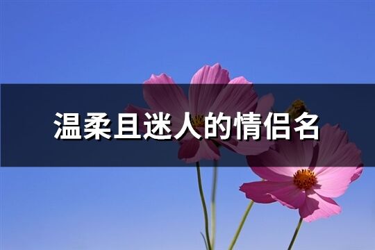 温柔且迷人的情侣名(共76个)