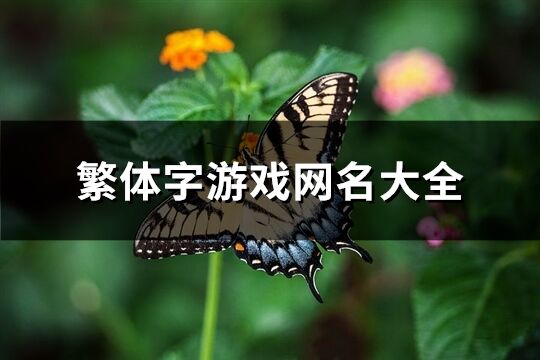 繁体字游戏网名大全(精选109个)