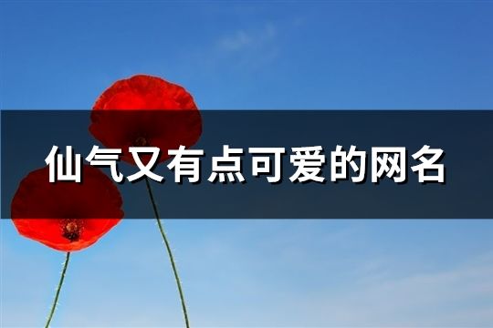 仙气又有点可爱的网名(140个)