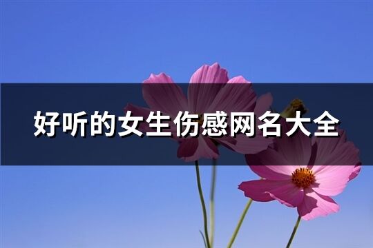 好听的女生伤感网名大全(精选83个)