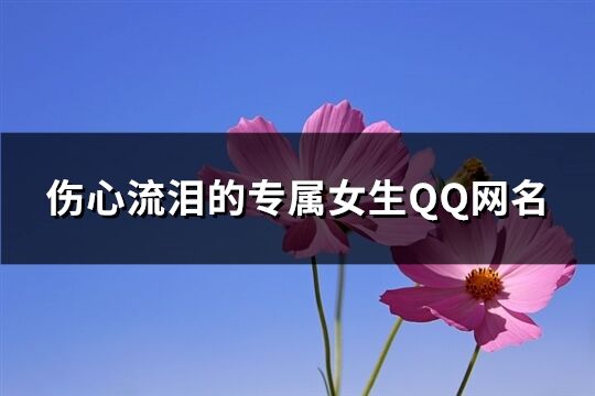 伤心流泪的专属女生QQ网名(共238个)