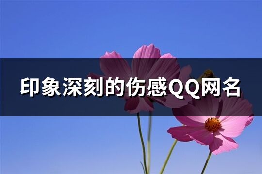 印象深刻的伤感QQ网名(共219个)