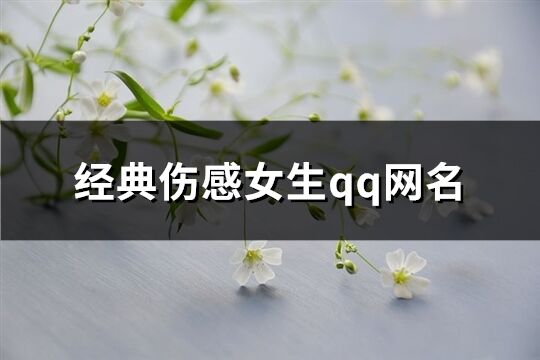 经典伤感女生qq网名(精选335个)