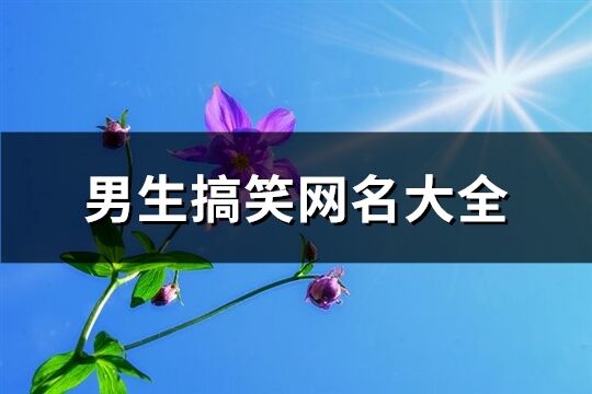 男生搞笑网名大全(共285个)