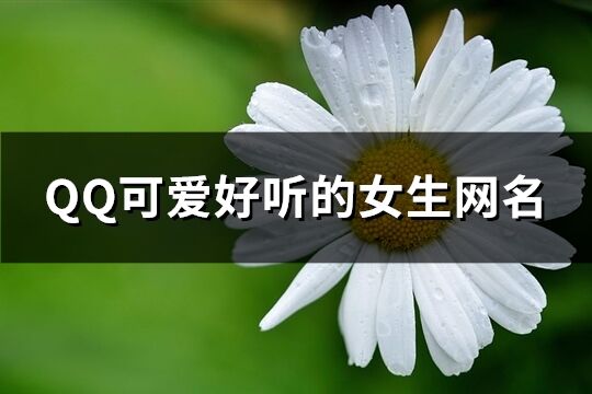 QQ可爱好听的女生网名(共332个)