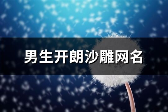 男生开朗沙雕网名(共886个)