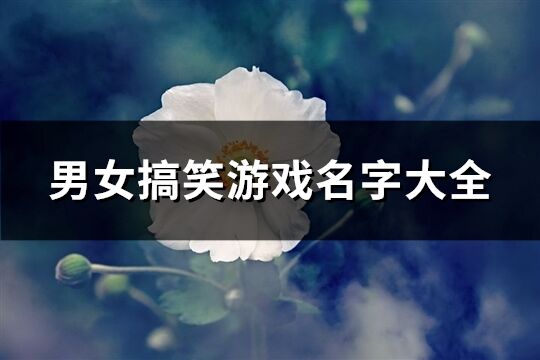 男女搞笑游戏名字大全(共60个)