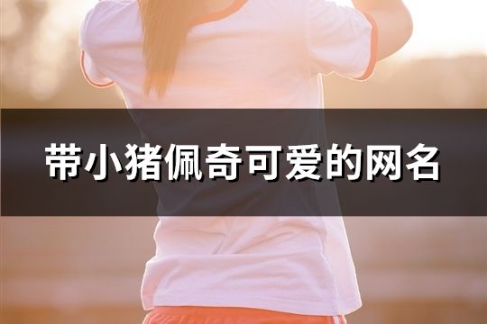 带小猪佩奇可爱的网名(共149个)