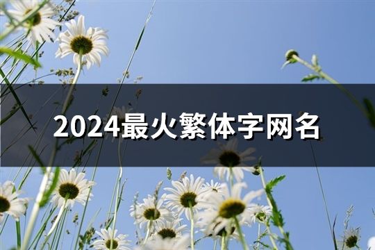 2024最火繁体字网名(精选433个)