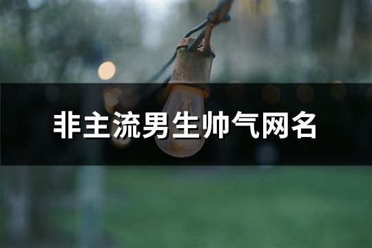 非主流男生帅气网名(共179个)