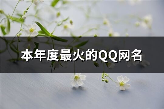 本年度最火的QQ网名(259个)