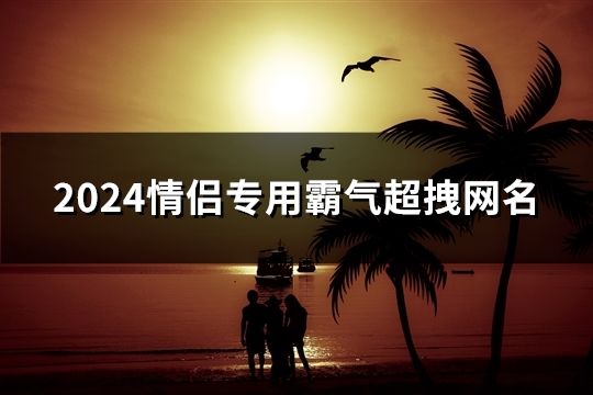 2024情侣专用霸气超拽网名(428个)