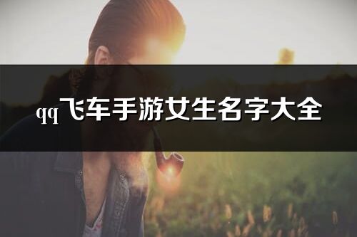 qq飞车手游女生名字大全(优选186个)