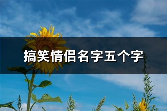 搞笑情侣名字五个字(精选188个)