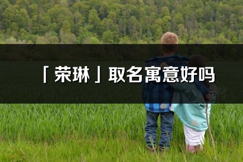 「荣琳」取名寓意好吗