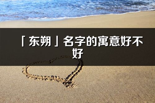 「东朔」名字的寓意好不好