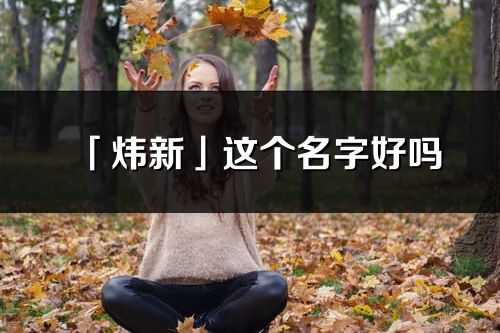 「炜新」这个名字好吗