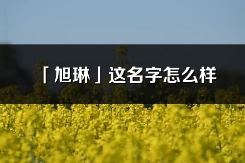 「旭琳」这名字怎么样